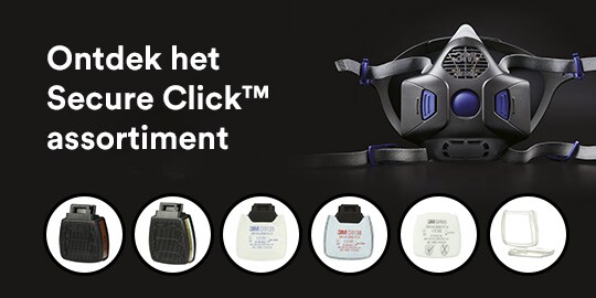 Bekijk de Productcatalogus 3M Secure Click Herbruikbare maskers
