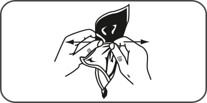 2. Open de scheidingsnaad
