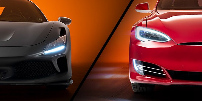 Raamtint op twee auto's
