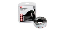 3M™ Haak & Lus Klittenband SJ352Bbk, Zwart, hersluitbare verpakking, voor binnengebruik