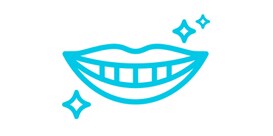 Glimlachpictogram, lichtblauw
