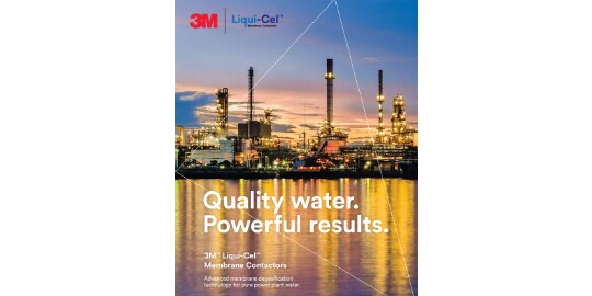 Foto op voorpagina van brochure over 3M™ Liqui-Cel™ membraancontactoren voor stoomopwekkingsinstallaties
