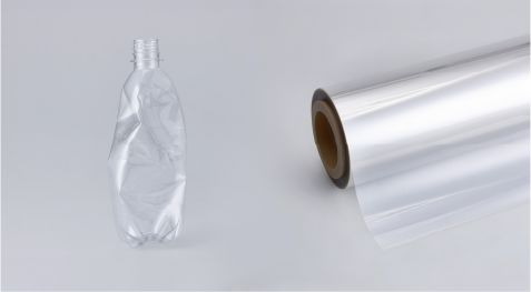 plastic fles naast een rol DI-NOC Architectural Film
