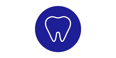 Eenvoudig lijnpictogram van een tand
