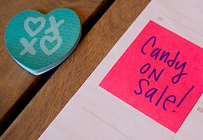 Een hekel aan Valentijnsdag? Tips om erop berekend te zijn via Post-it® Note