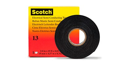 Scotch® 13 halfgeleidende isolatietape voor laagspanning
