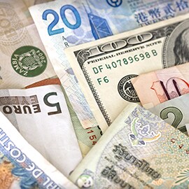 Leer over stap 5, Kostenimplicaties volgens 3M ASPEC-methode. Afbeelding van meerdere valuta.