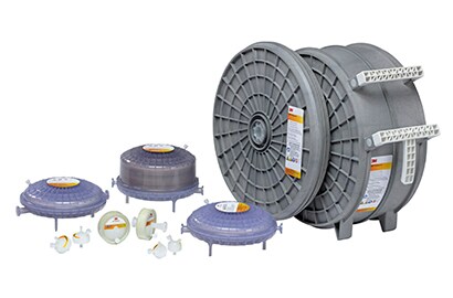 3M Polisher ST purifier bevat een quaternair ammonium functioneel non-woven en een guanidinium-functioneel membraan.