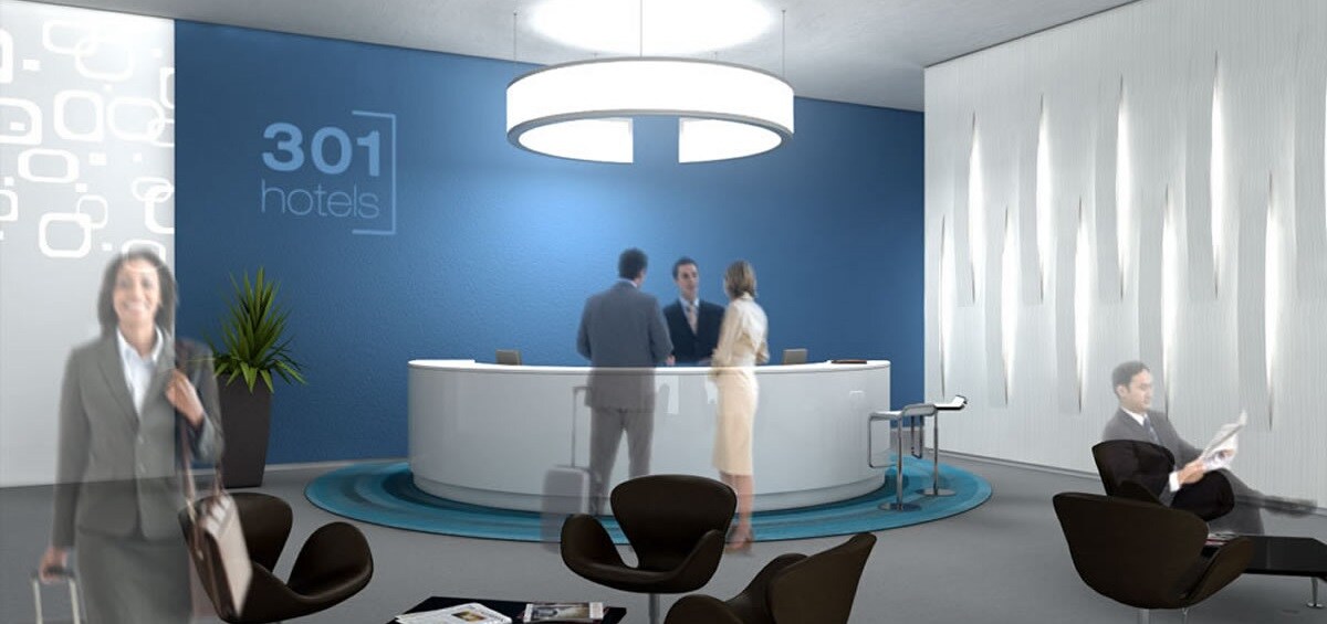De Hotelreceptie
