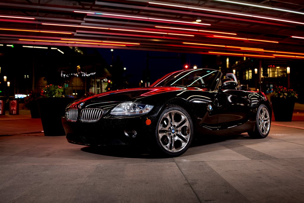 Auto gewrapt met glanzende Galaxy Black folie