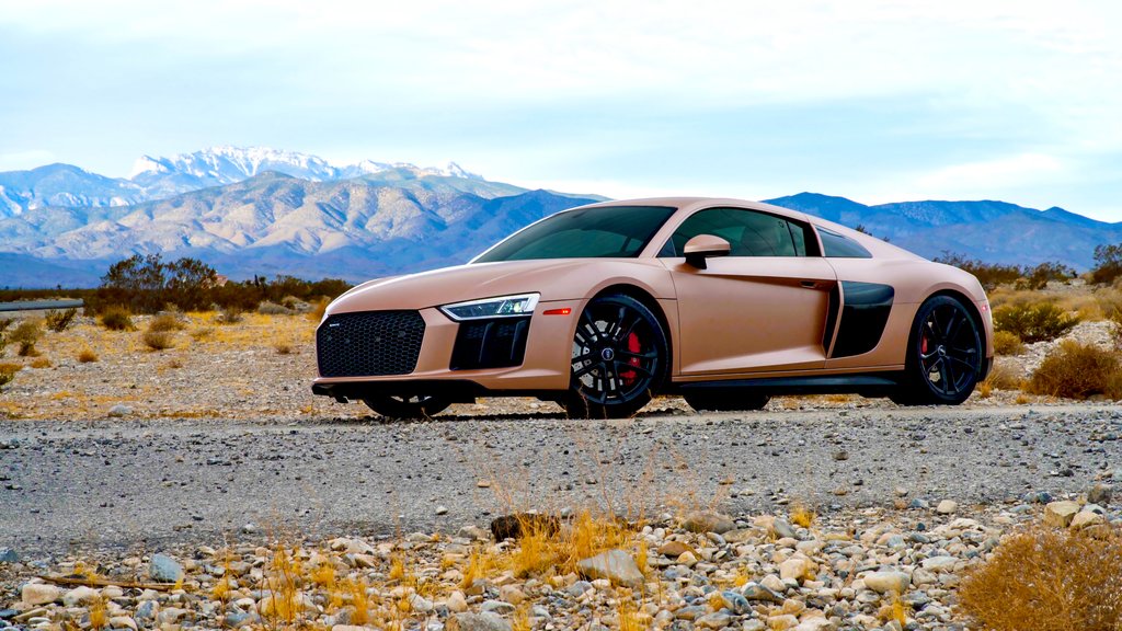 Auto gewrapt met Satin Caramel Luster folie