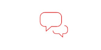 Pictogram met spraakballonnen
