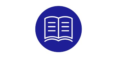 Eenvoudig lijnpictogram van een open tijdschrift
