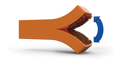 Leer hoe de hechtsterkte van lijm wordt gemeten. Afbeelding van uiteen getrokken verbinding.
