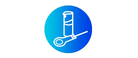 pictogram van fles met tandheelkundig adhesief en toediening in één dosis
