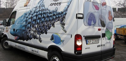 Graphics op een auto
