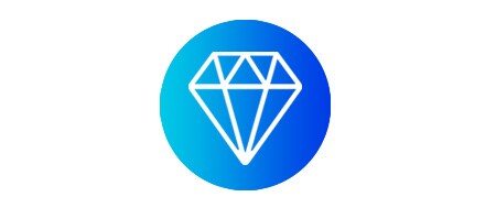 Pictogram van een diamant

