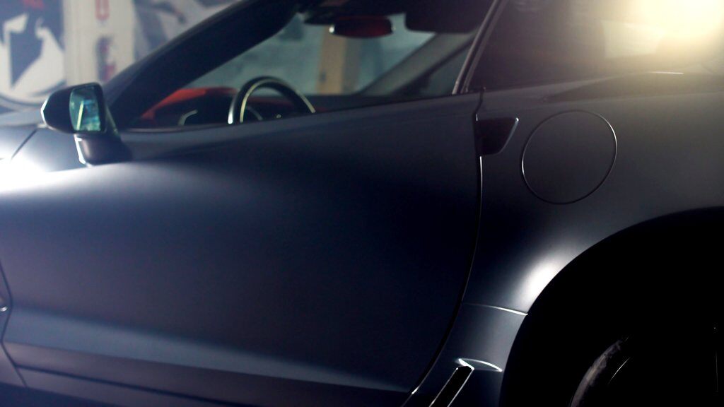 Auto gewrapt met Satin Thundercloud folie