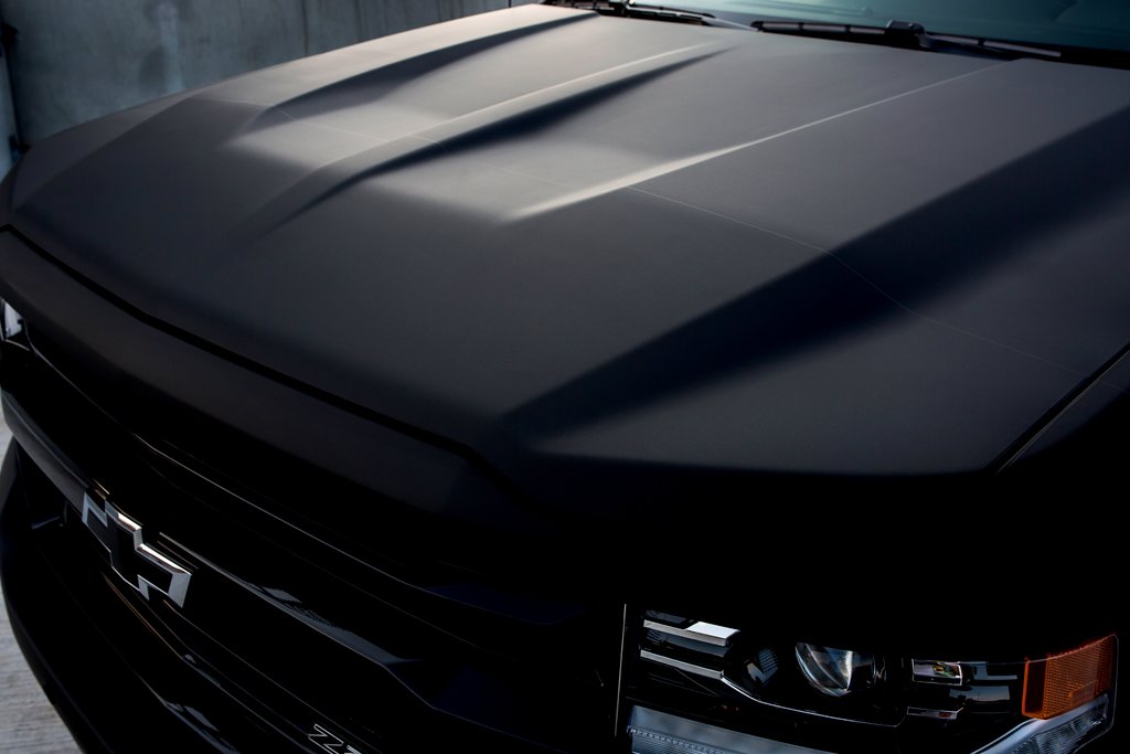 Auto gewrapt met matte Black folie