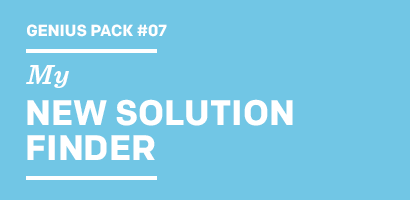 Genius Pack  My NEW SOLUTION FINDER
